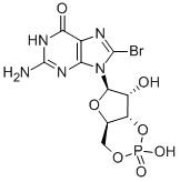 8-BR-CGMP 结构式