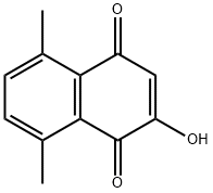 1,4-Naphthoquinone, 2-hydroxy-5,8-dimethyl- (8CI) Structure