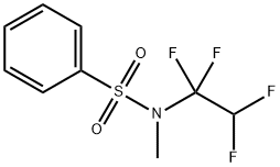 N-methyl-N-(1,1,2,2-tetrafluoroethyl)benzenesulphonamide 结构式