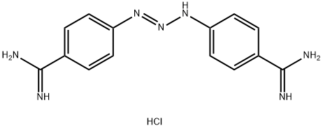 三氮脒二盐酸盐溶液, 100PPM 结构式