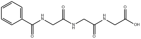N-ベンゾイル-Gly-Gly-Gly-OH 化学構造式