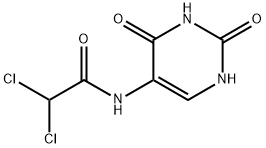 2,2-dichloro-N-(1,2,3,4-tetrahydro-2,4-dioxo-5-pyrimidinyl)acetamide  Struktur