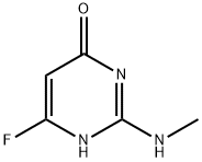 6-氟-2-(甲氨基)-4(1H)-嘧啶二酮 结构式