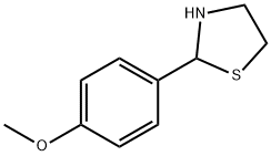 2-(4-甲氧基苯基)噻唑烷 结构式