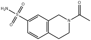2-acetyl-1,2,3,4-tetrahydroisoquinoline-7-sulphonamide Structure