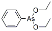 Phenylarsonous acid diethyl ester Struktur
