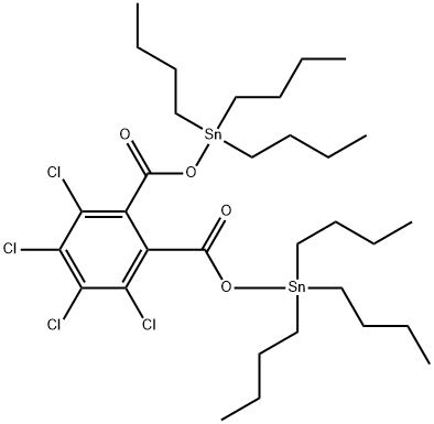 [(tetrachlorophthaloyl)bis(oxy)]bis(tributylstannane) Structure