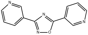 3,3'-(1,2,4-オキサジアゾール-3,5-ジイル)ビスピリジン 化学構造式
