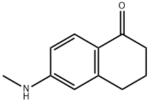 6-(甲基氨基)-3,4-二氢萘-1(2H)-酮 结构式