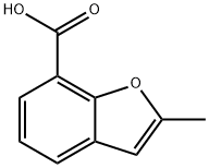 2-メチル-1-ベンゾフラン-7-カルボン酸 化学構造式