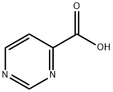4-ピリミジンカルボン酸 化学構造式