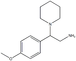 2-(4-甲氧基苯基)-2-(哌啶-1-基)乙胺 结构式