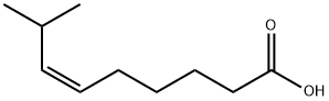 (6Z)-8-メチル-6-ノネン酸 (UP TO 10% TRANS ISOMER) 化学構造式