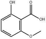 2-羟基-6-甲氧基苯甲酸 结构式