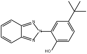 2-(2H-苯并三唑-2-基)-4-(1,1-二甲基乙基)-苯酚, 3147-76-0, 结构式