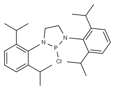 2-氯-1,3-双(2,6-二异丙基苯基)-1,3,2-二氮杂磷啶 结构式