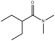 2-エチル-N,N-ジメチルブタンアミド 化学構造式