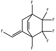 1,4,5,5,6,6-ヘキサフルオロ-7-[(E)-フルオロメチレン]ビシクロ[2.2.2]オクタ-2-エン 化学構造式