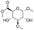 メチル3-O-メチル-α-D-グルコピラノシドウロン酸メチル 化学構造式
