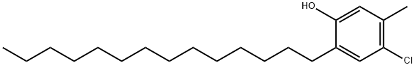 4-クロロ-5-メチル-2-テトラデシルフェノール 化学構造式