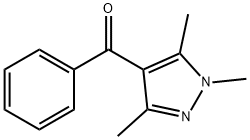 フェニル(1,3,5-トリメチル-1H-ピラゾール-4-イル)メタノン 化学構造式