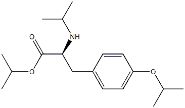 3-(p-イソプロポキシフェニル)-N-イソプロピル-L-アラニンイソプロピル 化学構造式