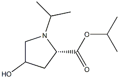4-ヒドロキシ-1-イソプロピル-L-プロリンイソプロピル 化学構造式