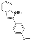 2-(4-メトキシフェニル)イミダゾ[1,2-A]ピリミジン臭化水素酸塩 化学構造式
