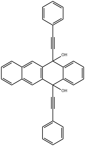 5,12-dihydro-5,12-bis(phenylethynyl)naphthacene-5,12-diol Struktur