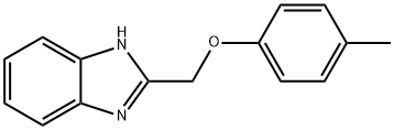 2-[(4-メチルフェノキシ)メチル]-1H-ベンズイミダゾール 化学構造式