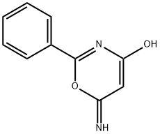 6H-1,3-Oxazin-4-ol, 6-imino-2-phenyl- Structure