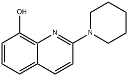 2-(1-ピペリジニル)-8-キノリノール 化学構造式