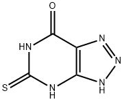 1,4,5,6-tetrahydro-5-thioxo-7H-1,2,3-triazolo[4,5-d]pyrimidin-7-one 结构式