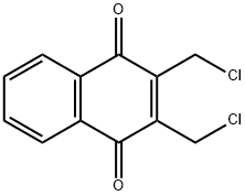 2,3-DI(CHLOROMETHYL)-1,4-DIHYDRONAPHTHALENE-1,4-DIONE 结构式
