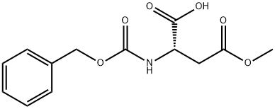 Z-L-アスパラギン酸4-メチルエステル 化学構造式