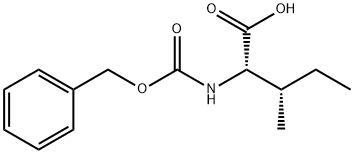 N-苄氧羰基-L-异亮氨酸 结构式