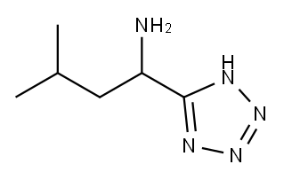 3-甲基-1-(1H-1,2,3,4-四唑-5-基)丁烷-1-胺 结构式