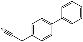 4-ビフェニルアセトニトリル 化学構造式