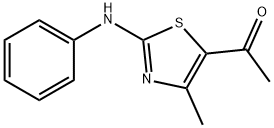 2-フェニルアミノ-4-メチル-5-アセチルチアゾール 化学構造式