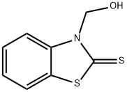 3-HYDROXYMETHYL-1,3-BENZOTHIAZOLE-2-THIONE 结构式
