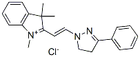 2-[2-(4,5-dihydro-3-phenyl-1H-pyrazol-1-yl)vinyl]-1,3,3-trimethyl-3H-indolium chloride Structure