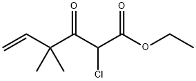 5-Hexenoic acid, 2-chloro-4,4-diMethyl-3-oxo-, ethyl ester Structure
