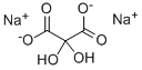 2,2-ジヒドロキシプロパン二酸ジナトリウム 化学構造式