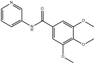 3,4,5-trimethoxy-N-3-pyridylbenzamide 结构式