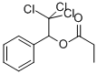 α-(トリクロロメチル)ベンゼンメタノールプロピオナート 化学構造式