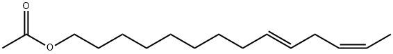 (9E,12Z)-十四烷二烯乙酸酯 结构式