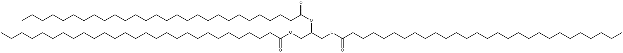 トリス(オクタコサン酸)1,2,3-プロパントリイル 化学構造式