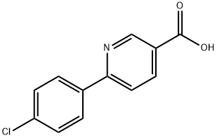 6-(4-氯苯基)烟酸 结构式