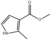 2-甲基-1H-吡咯-3-羧酸甲酯 结构式