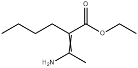 2-(1-Aminoethylidene)hexanoic acid ethyl ester 结构式